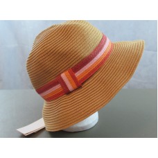 August Hats Stripe Band Fedora Hat  Natural  One Size 766288986305 eb-35626877